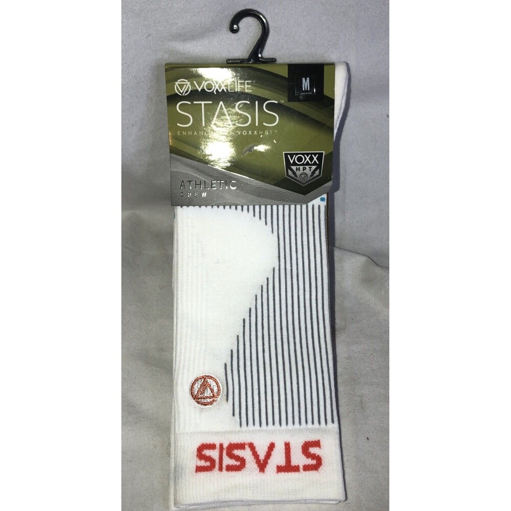 VoxxLife Stasis Athletic Crew Socks Unisex Mens Size (6-9) Womens Size (8-11)